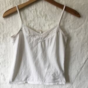Old Navy White Embroidered Camisole